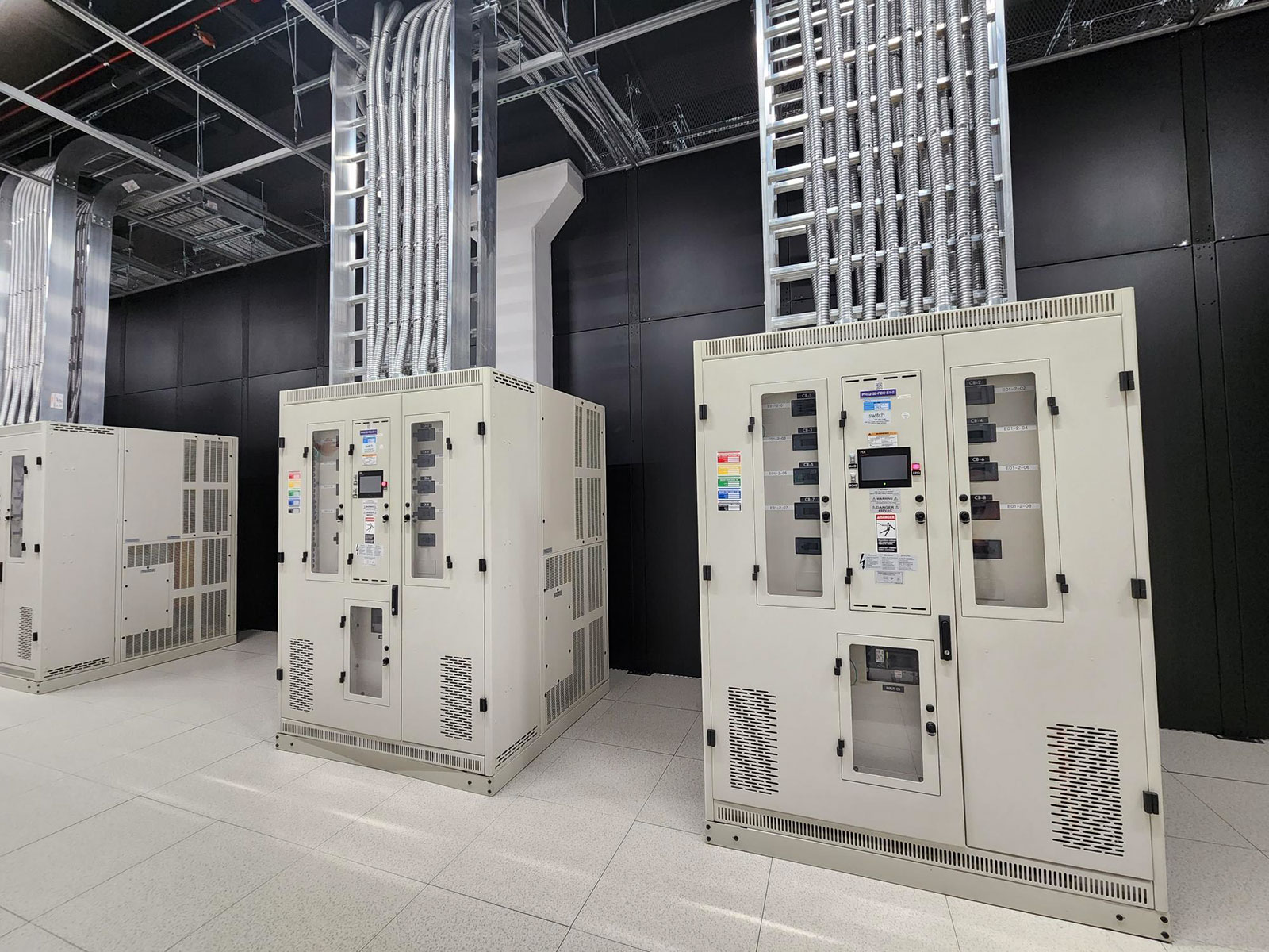 48 Electric LLC: Installation of 4 Power Distribution Units in a live data center environment.